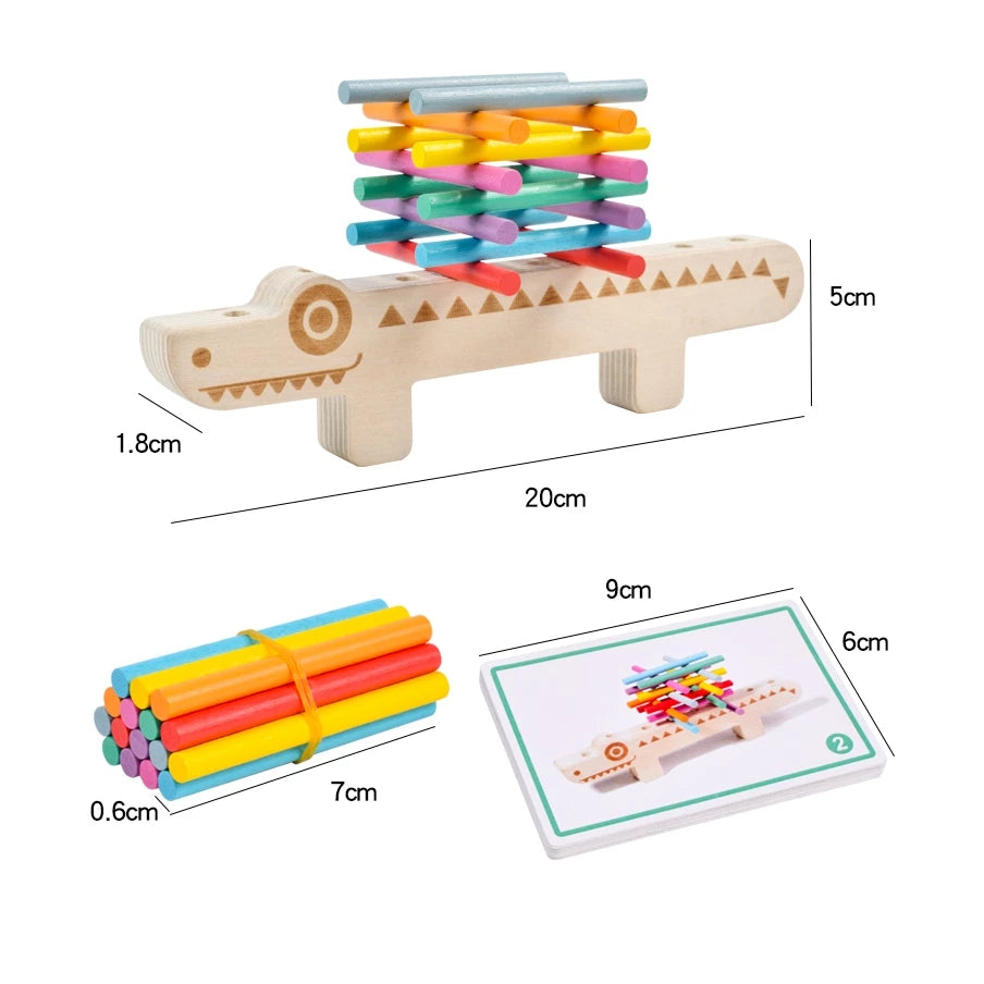 Jogo de Brinquedo Matemático Estimulador de Cognição Infantil - Montessori
