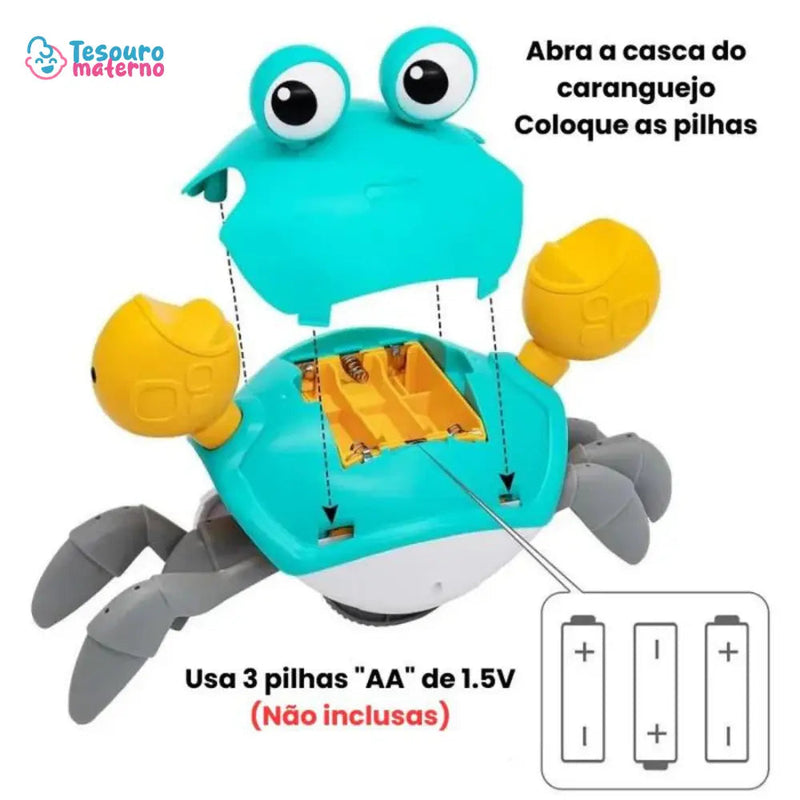 Caranguejo Scurry - Brinquedo Com Sensor de Obstáculos