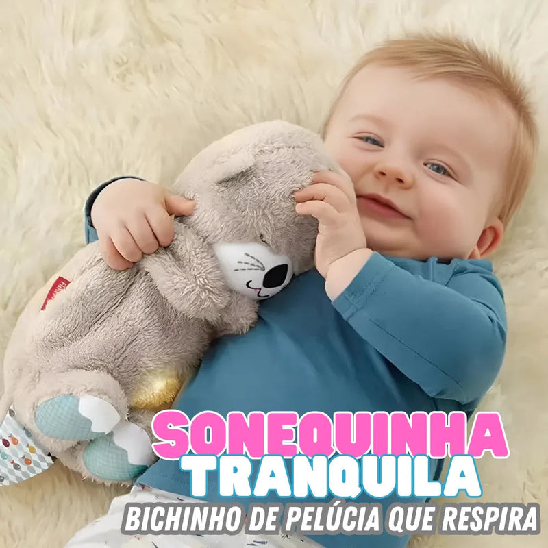 Sonequinha Tranquila - Bichinho Lontra de Pelúcia que Respira