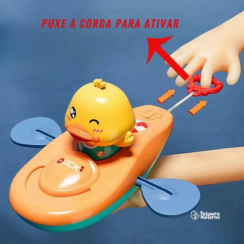 Kayak Duck Tesouro - Patinho Remador Interativo para Banho