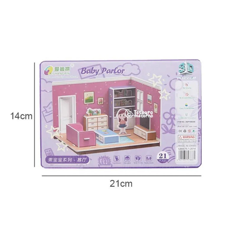 Doll House - Brinquedo para Montar sua Casinha de Boneca