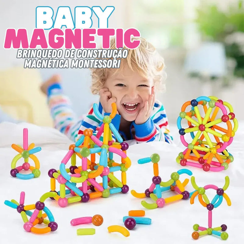 Baby Magnetic - Brinquedo de Construção Magnética Montessori