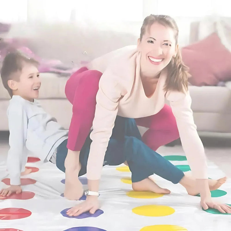 Twister Game Tesouro - Tapete de Jogos Interativo para Toda a Família