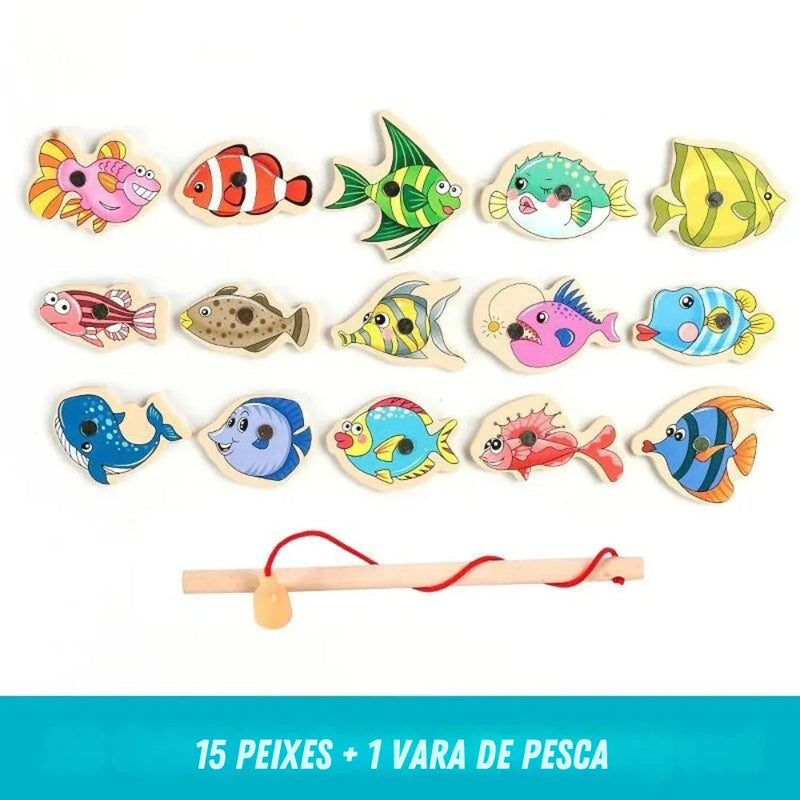 Fishing Magnética - Brinquedo de Pescaria Montessori