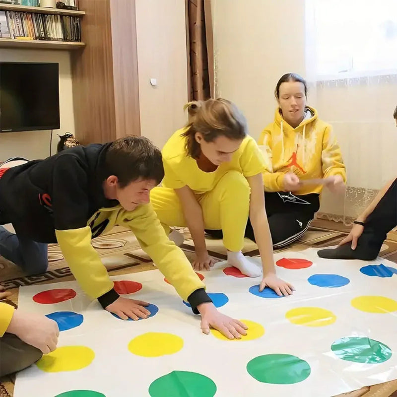 Twister Game Tesouro - Tapete de Jogos Interativo para Toda a Família