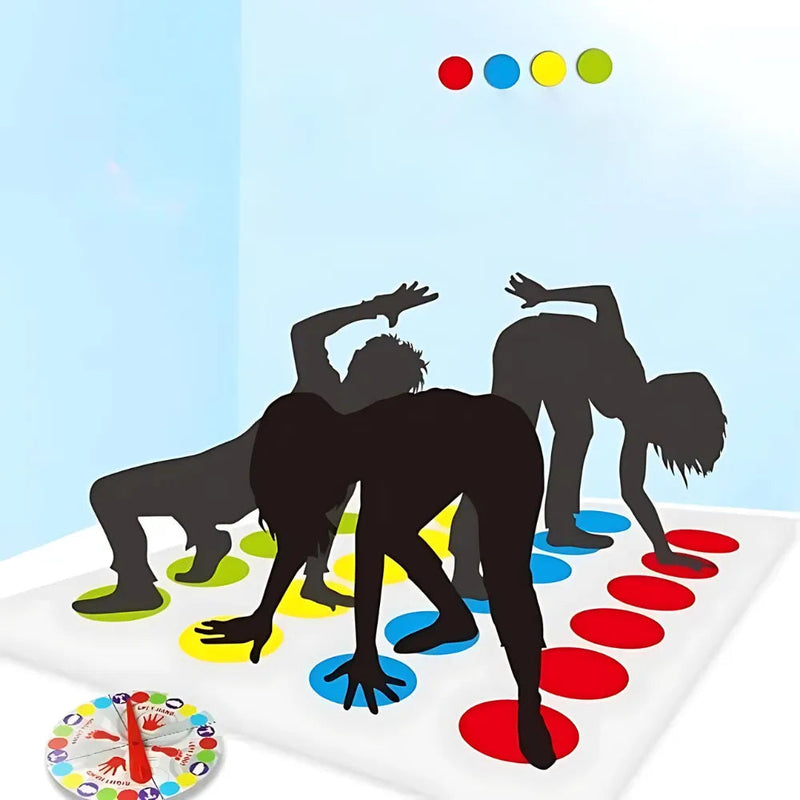 Twister Game Tesouro - Tapete de Jogos Interativo para Toda a Família