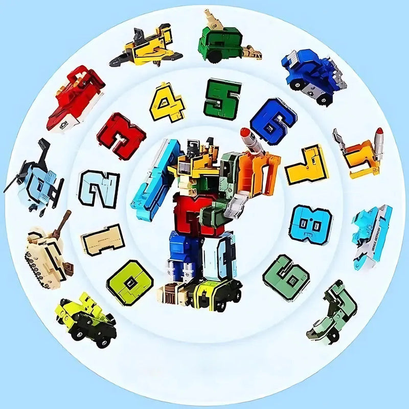 Number Robot - Brinquedo de Montagem Educativo