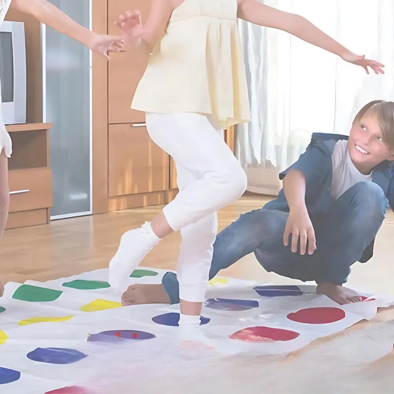 Twister Game Tesouro - Tapete de Jogos Interativo para Toda a Família