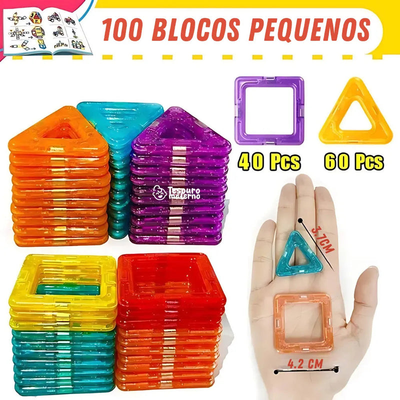 Magnetic Blocks - Brinquedo de Blocos Interativos para Crianças