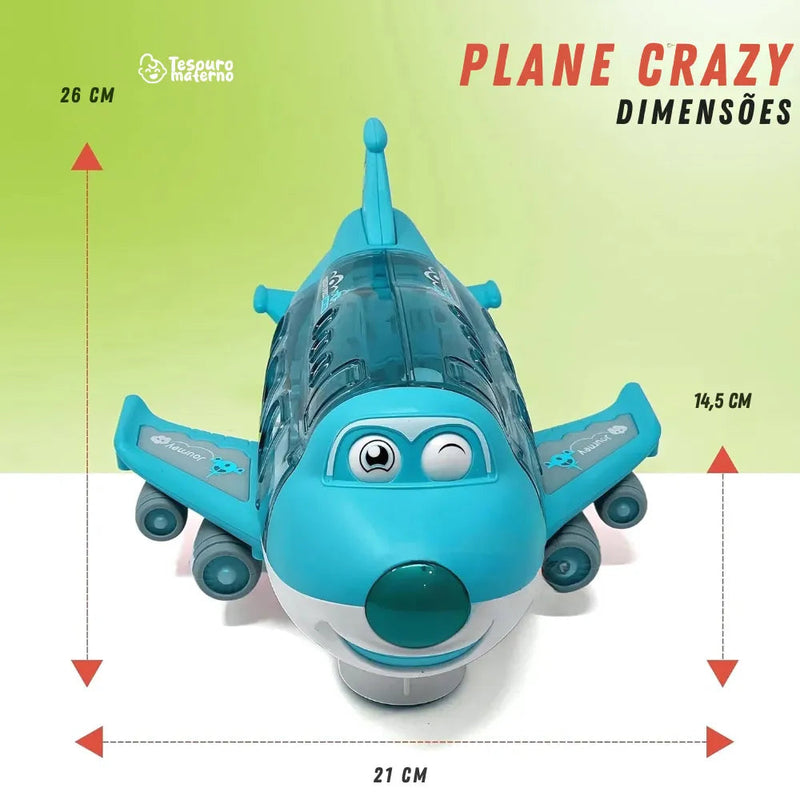 Plane Crazy - Avião Infantil com Músicas e Luzes