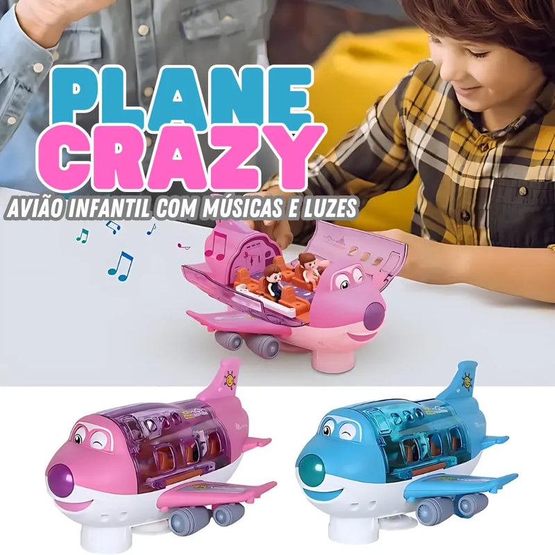 Plane Crazy - Avião Infantil com Músicas e Luzes