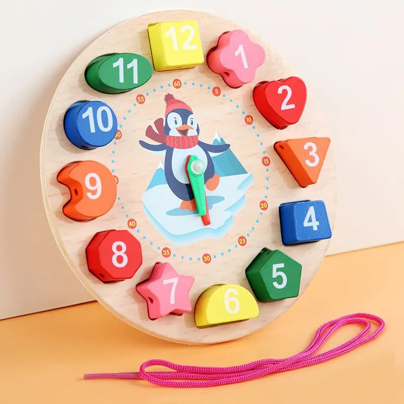 Clock Pinguim - Relógio Educativo Montessori