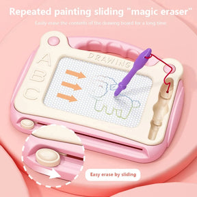 Quadro de Desenho Mágico Infantil com Caneta e Botões Coloridos