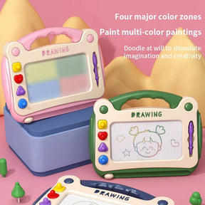Quadro de Desenho Mágico Infantil com Caneta e Botões Coloridos