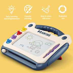 Quadro de Desenho Mágico Infantil com Caneta e Botões Coloridos
