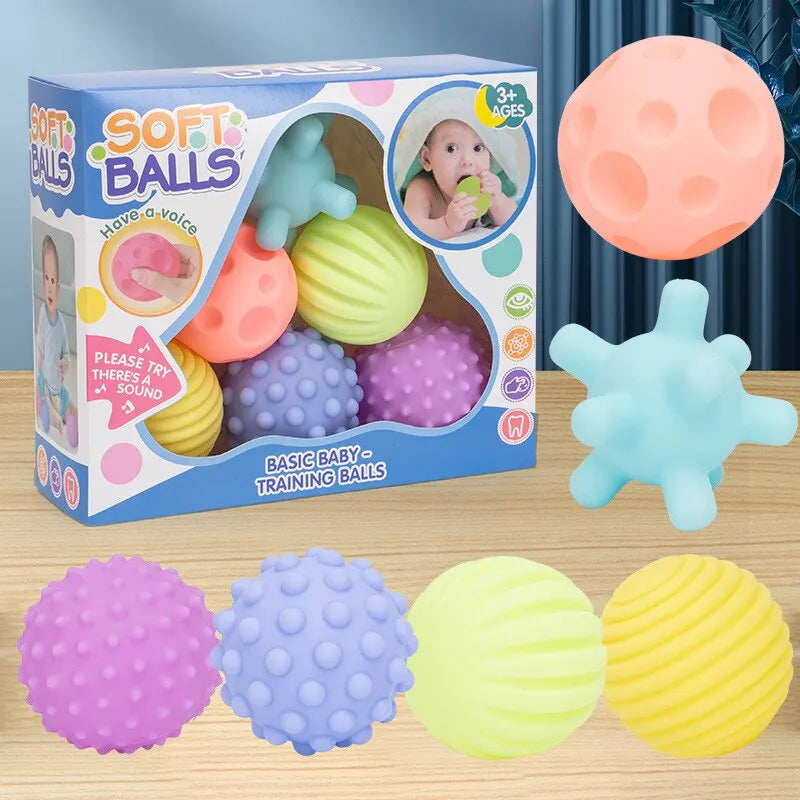 Kit com 6 Bolas Sensoriais Infantil