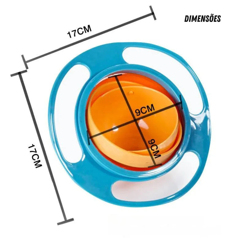 Prato Mágico 360º - Zero sujeira na hora de comer