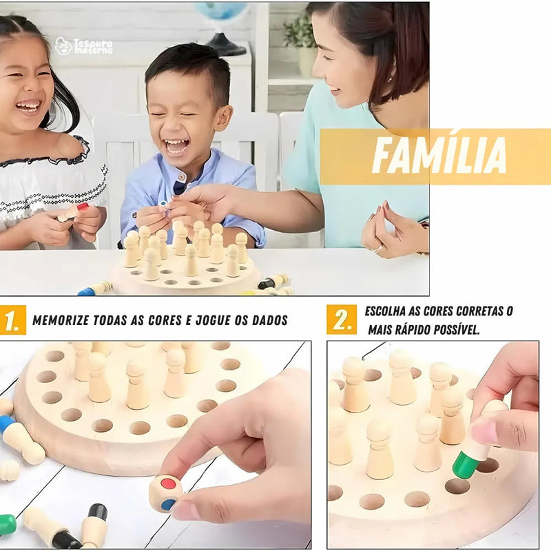 Tabuleiro Memory - Jogo da Memória Educativo Montessori