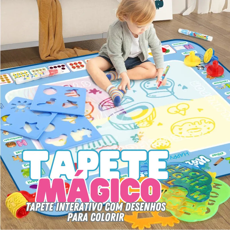 Tapete Mágico - Tapete Interativo com Desenhos para Colorir