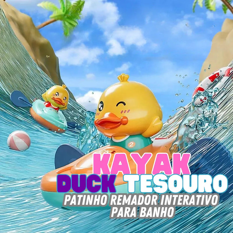 Kayak Duck Tesouro - Patinho Remador Interativo para Banho