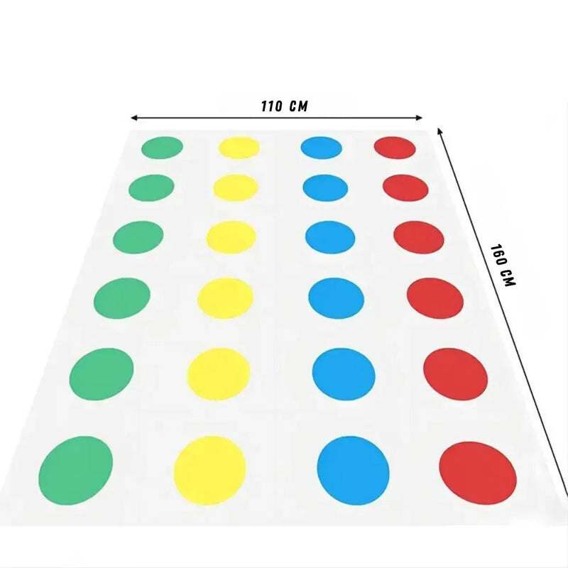 Twister Game Tesouro - Tapete de Jogos Interativo para Toda a Família