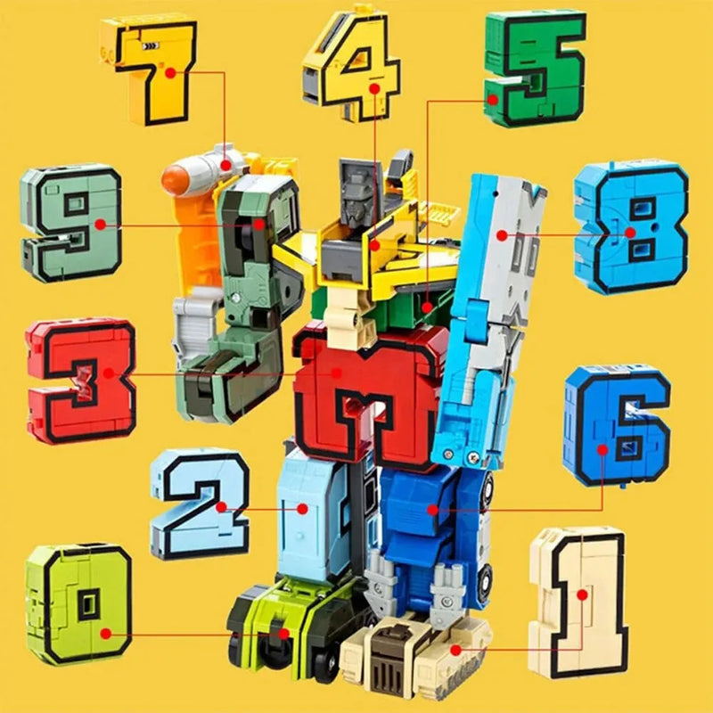 Number Robot - Brinquedo de Montagem Educativo