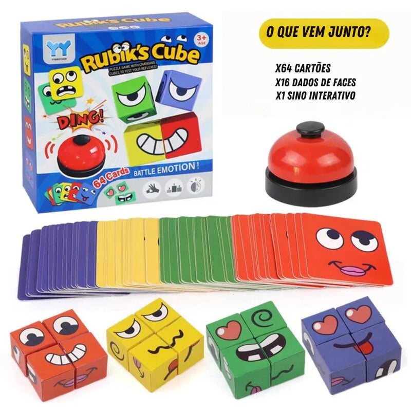 Face Expression - Brinquedo de Dados e Faces Montessori