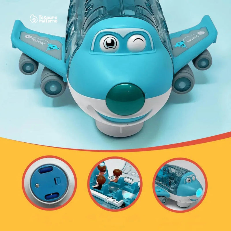 Plane Crazy - Avião Infantil com Músicas e Luzes